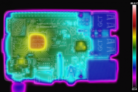 Lectura térmica de la Raspberry Pi 3 Model B+