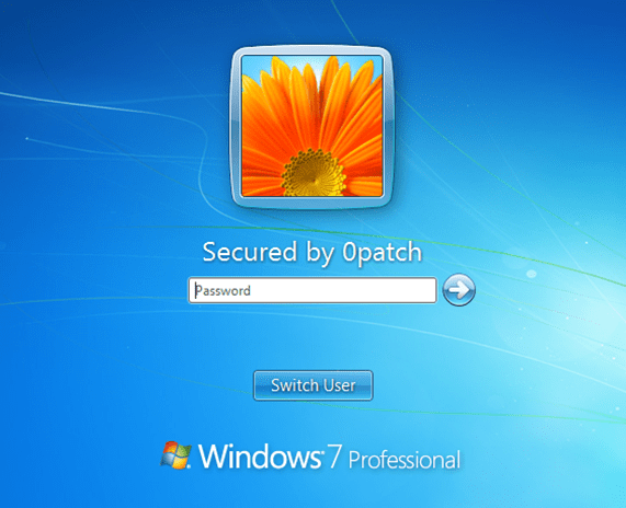 Windows 7 protegido gracias a 0Patch