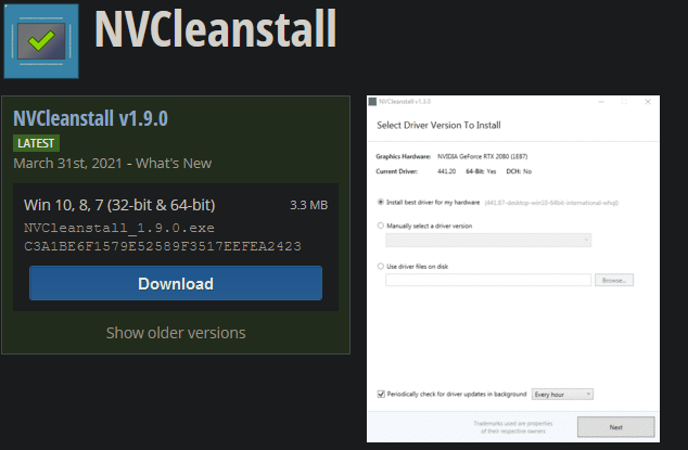 Descargar NVCleanstall