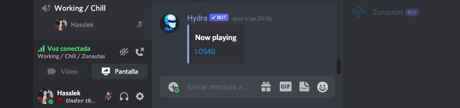 Compartir pantalla Discord servidor